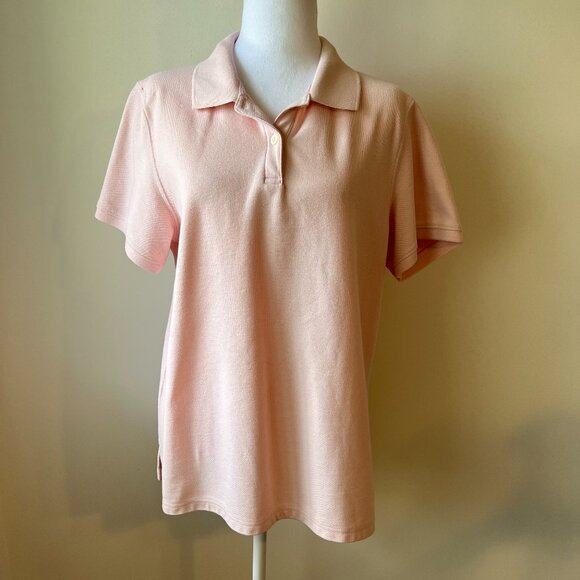 🌸L.L.Bean Women's 100% Cotton Polo (Relaxed Fit, L) Your Go-To for Comfort - Picture 1 of 9